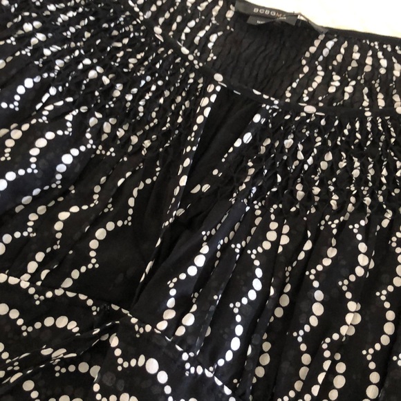 BCBGMAXAZIRIA black and white polka dot blouse - Picture 2 of 8